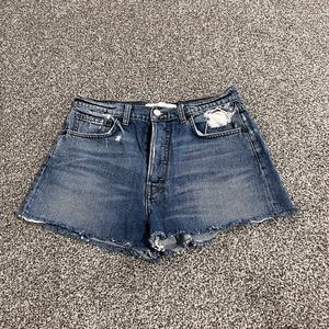Reformation High Waisted Denim Shorts